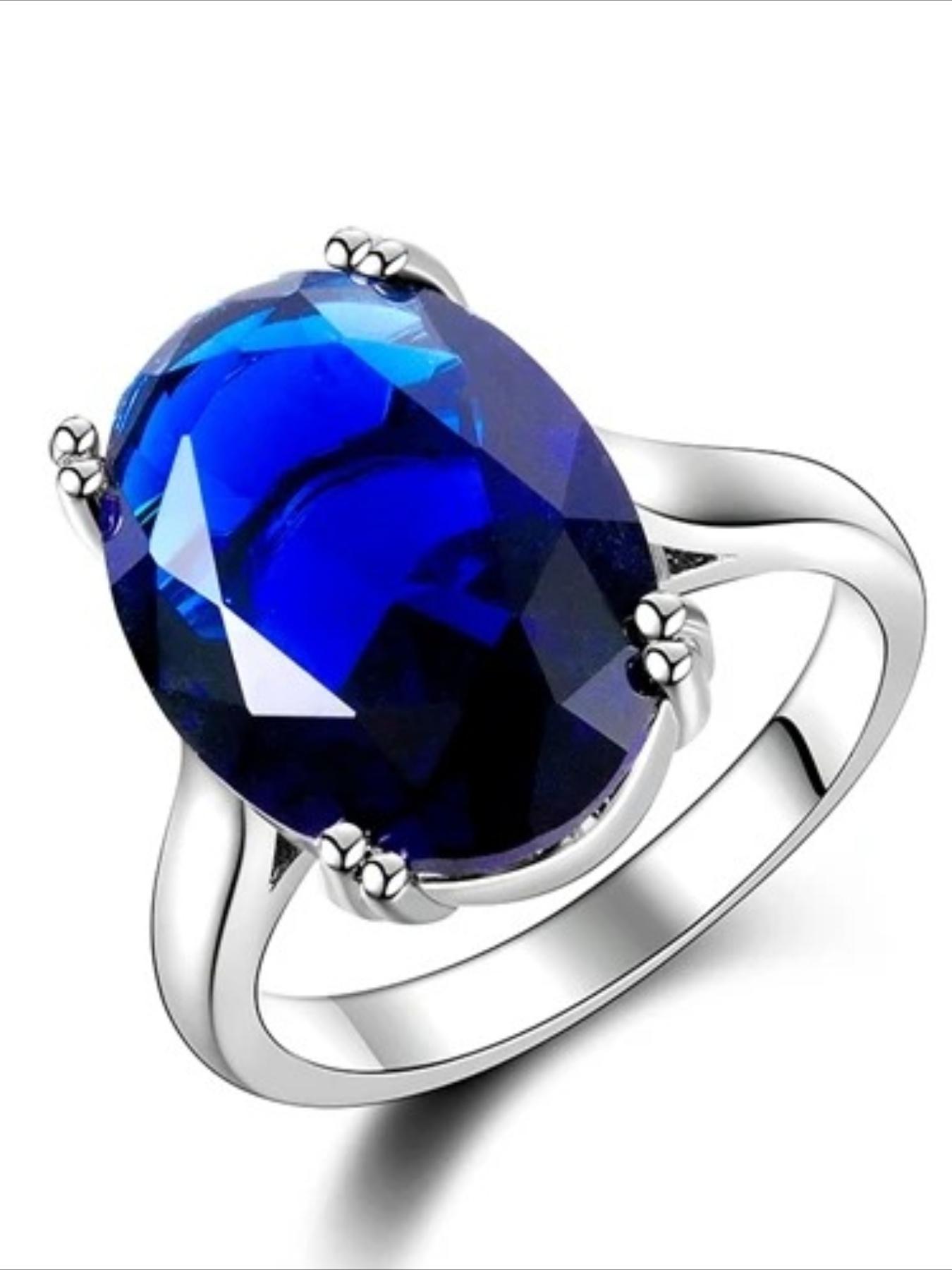 Red Ruby Oval Egg Shape Gemstone Silver Plated Wedding Rings For Women Bridal Fine Jewelry Engagement Bague Accessories GIft