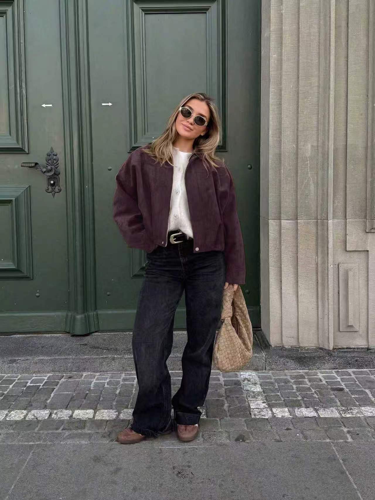 Elegant Solid Color Pilot Jacket for Women, Lightweight Fall Basic Casual Coat, Perfect for Back-To-School and Office, Subtle Luxury Style