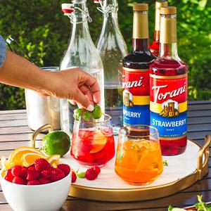 Torani Coffee Syrup, Classic Caramel Flavored Syrup for Drinks, Pump Included, 25.4 Fl Oz