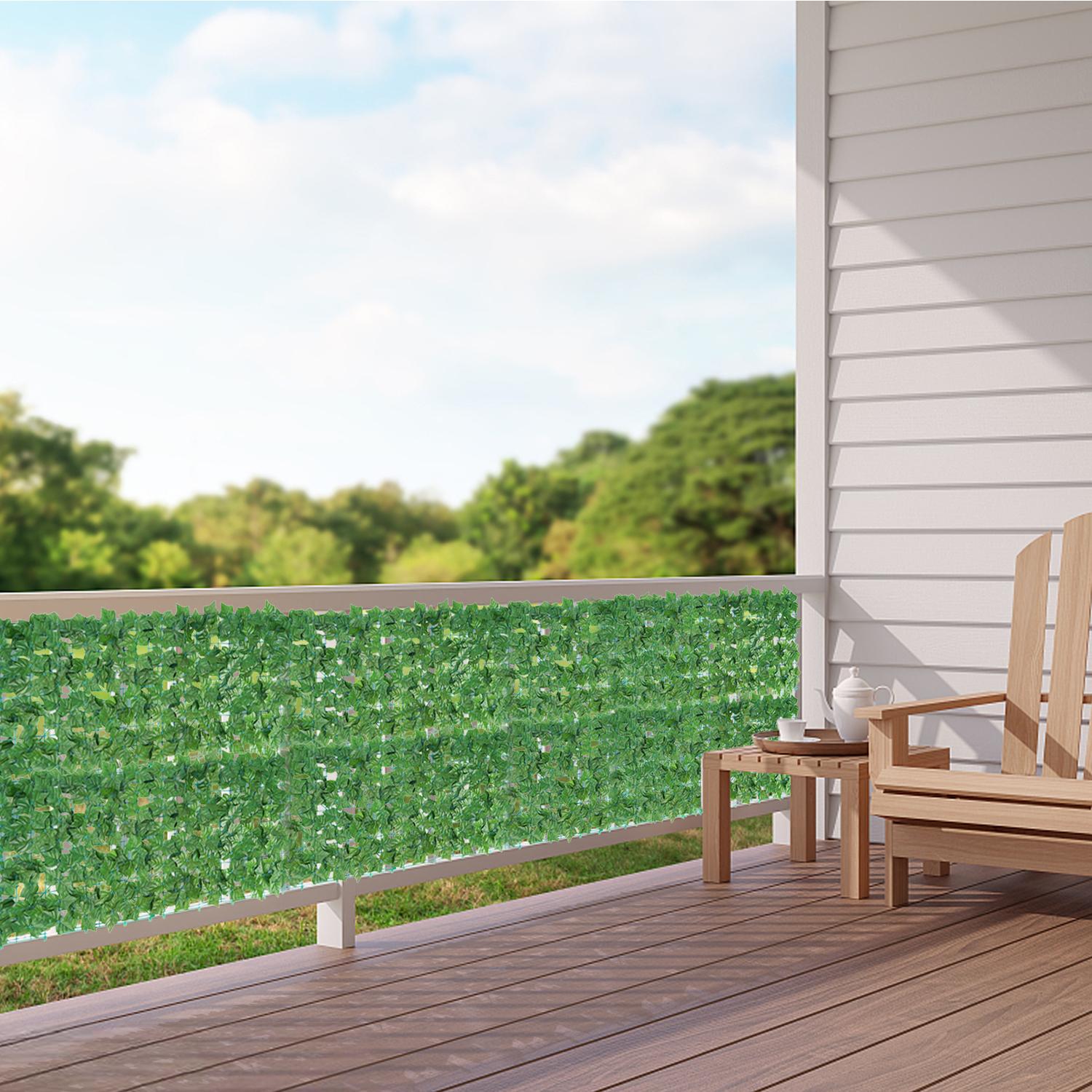 Kerilyn 12/24 Pieces 20"x 20" Artificial Boxwood Panel, Grass Wall Panel, Boxwood Hedge Wall Panels UV Protected Suitable for Artificial Green Wall Decor, Fence Garden Wedding Backyard Decor