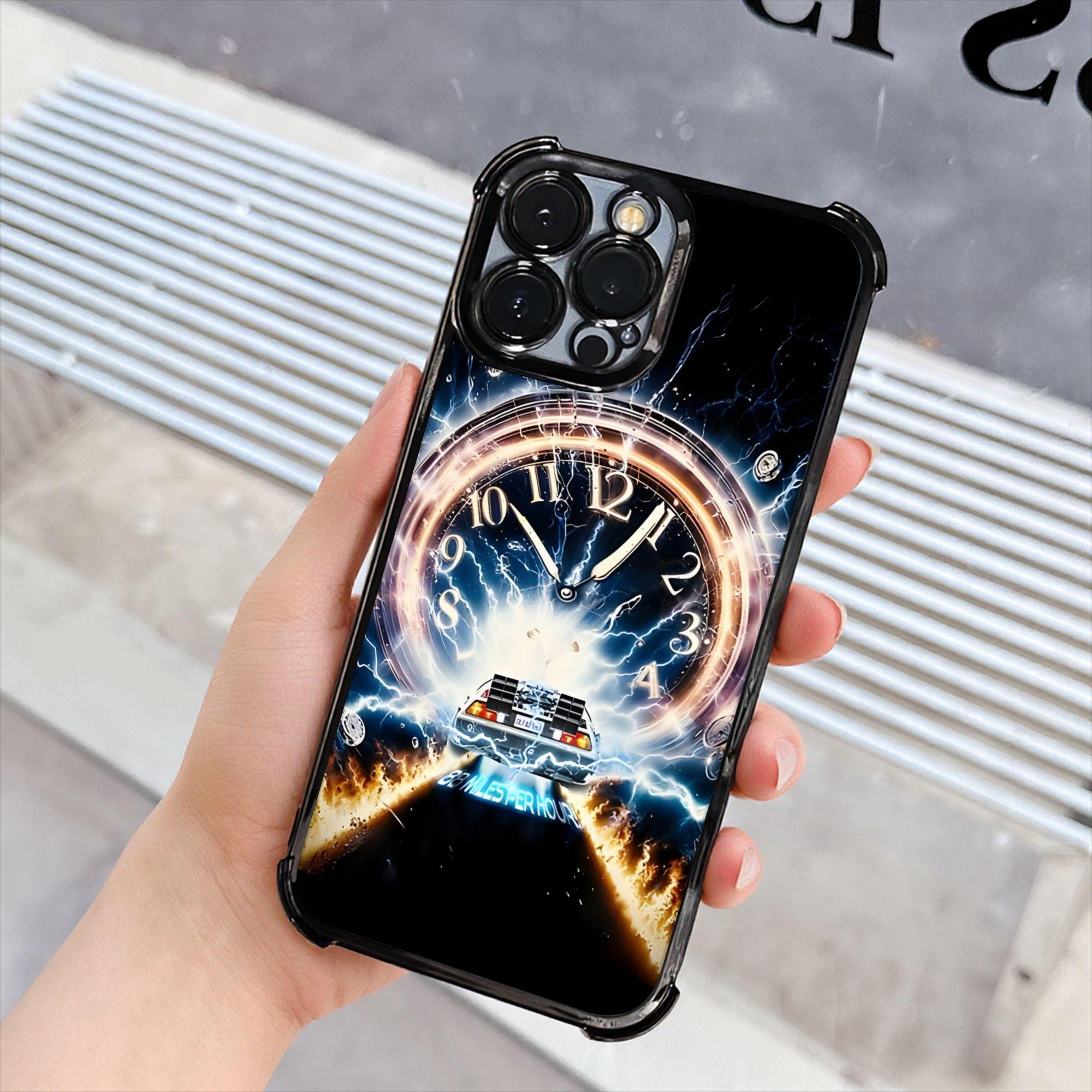 Phone Case - 1PC Featuring a Race Through Time Design Phone Case, Made with an Electroplating Process for Protection, Equipped with Reinforced Cushioning And Collision Prevention, Compatible with Various for iphone Models Including 17, 16, 15, 14