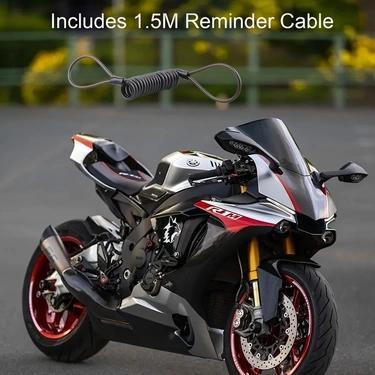 oein Loud Bike Security Lock, Disc Brake Lock, Top-Quality Motorcycle Lock, 110Db Alarm System, Vibration And Motion Detection, Expert Anti-Theft Features, User-Friendly And Portable, IP65 Rated, Motorcycle Locks Anti Theft