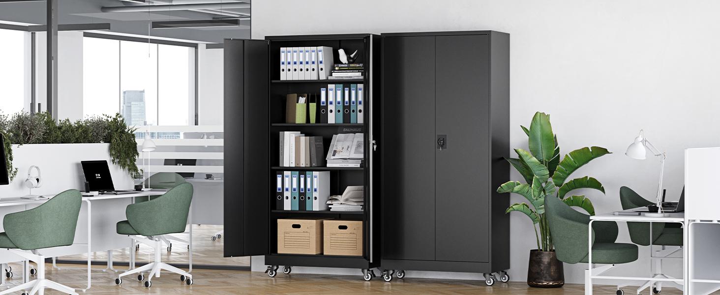 Letaya Metal Garage Storage Cabinets with Lock Door and Adjustable Shelves, Steel Tool Cabinets for Home,Office,Warehouse Organisieren ( 71" H) Letaya Metal Garage Storage Cabinets with Lock Door and Adjustable Shelves, Steel Tool Cabinets for Home,Office,Warehouse Organisieren ( 71" H)