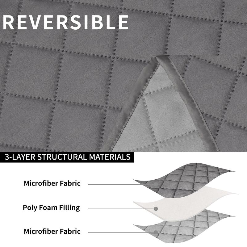 Easy-Going Recliner Cover with Console, Cover Only, Reversible Couch Cover for Living Room, Split Sofa Cover for Each Seat with Elastic Straps for Kids, Dogs, Pets