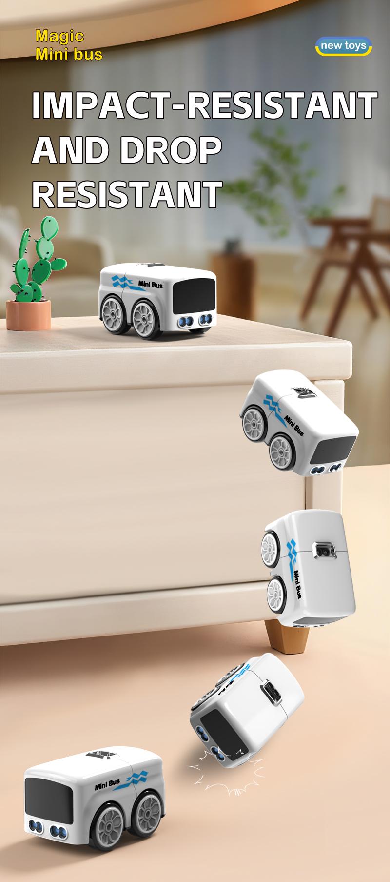 Magic Mini RC Bus Remote Control, Gesture Sensing, 5 Fun Modes, Smart Follow, Automatic Expression Change, Unisex Toy for Kids over 3 Years