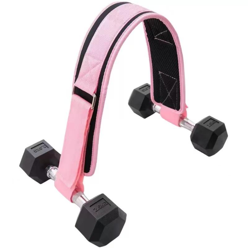 Exercise Hip Thrust Belt - Dumbbell Hip Thrust Belt, Thicken & Widen, Comfortable for Dumbbells, Kettlebells or Plates, Slip Padding, Gym or Home Workouts