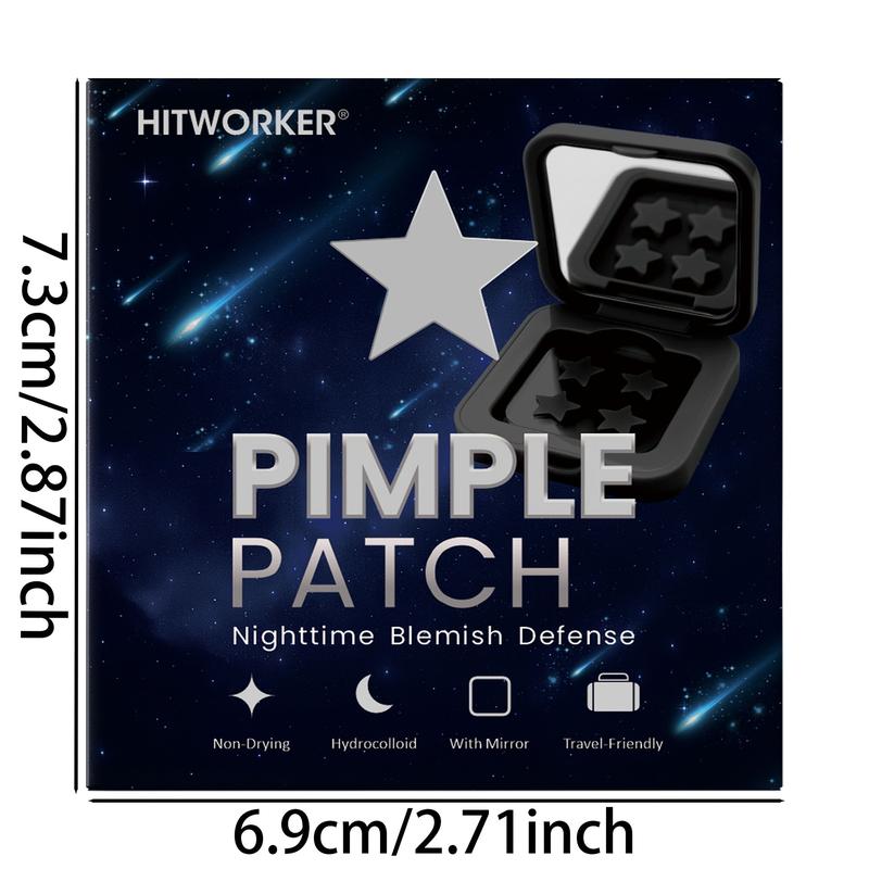 60pcs Star Shape Pimple Patch Acne Patches with Mirror, Convenient and Stylish Emergency Solution for Clear Skin