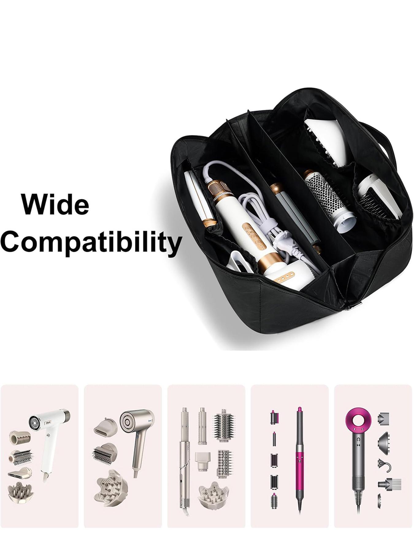 Hot Hair Tools Travel Bag, Large Capacity Wide-Open Pouch, Hair Accessories Organizer, Ideal for Flat Irons, Straighteners, Curling Iron, Travel Essentials for Women