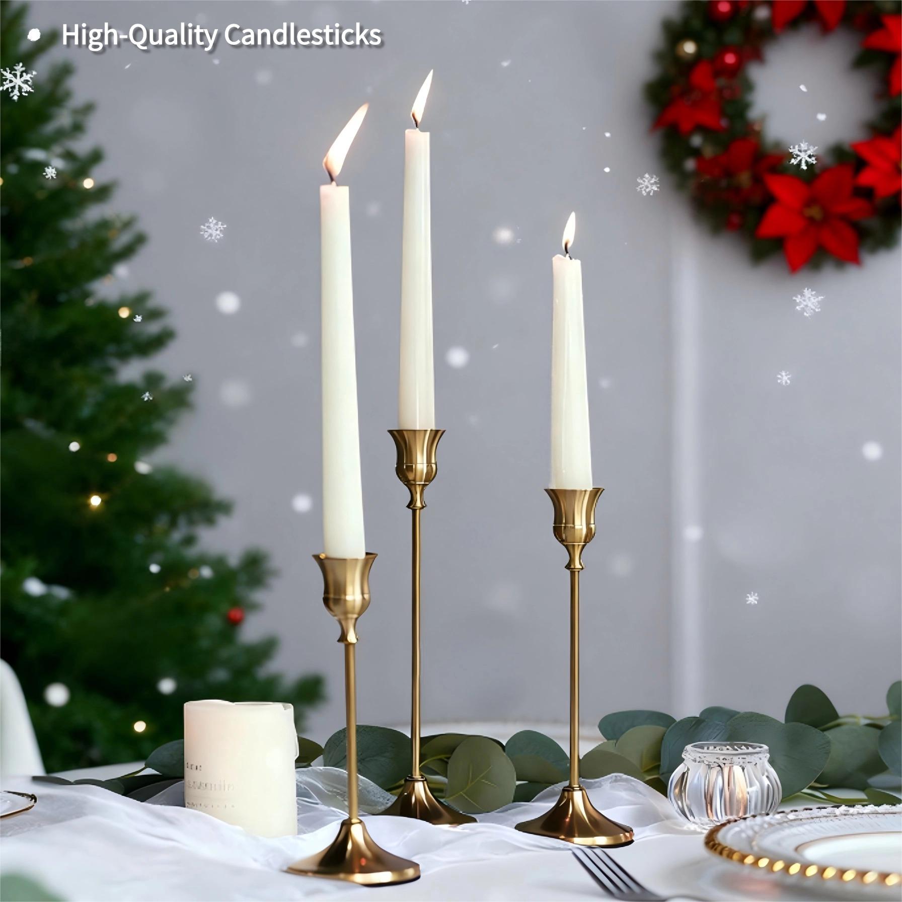 Metal Candlesticks,Tapered Candlestick Sets,Table Centerpiece ...