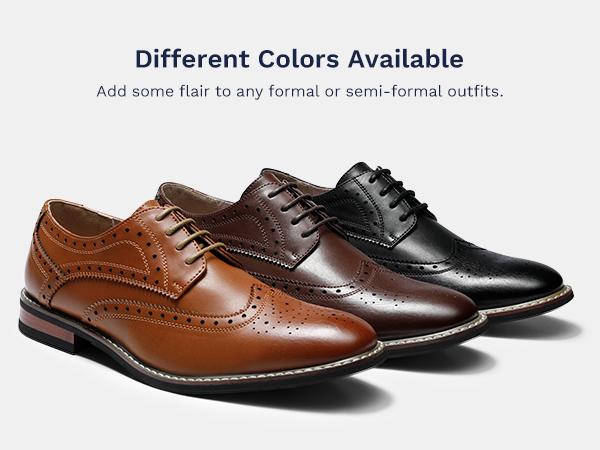 Bruno Marc Men's Sophisticated Wingtip Dress Shoes