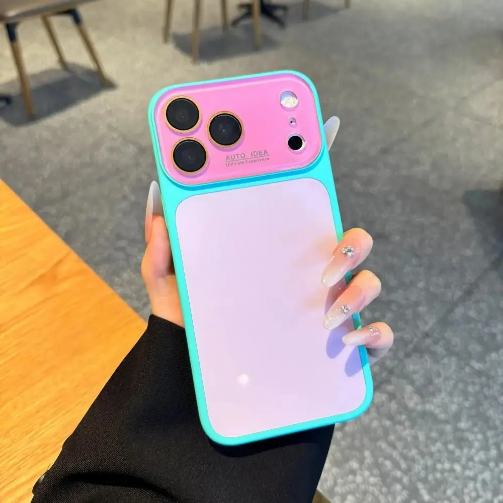 Dopamine Color Block Silicone Phone Case for iPhone 17/16/15/14/13 Pro Max - Soft Touch, Minimal Aesthetic, Shockproof Phone Accessory, Cute Multi-Color Everyday Protective Cover, Phone Accessories