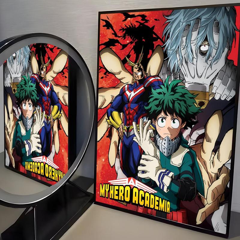 PIKPAKA Anime Midoriya Izuku My Hero Academia Cool Poster Self-Adhesive HD Wall Poster – Easy Stick & No-Residue Peel, Waterproof & Durable Art Print for Bedroom, Living Room, Dorm Decor, Perfect for Quick Makeovers and Aesthetic Room Transformation