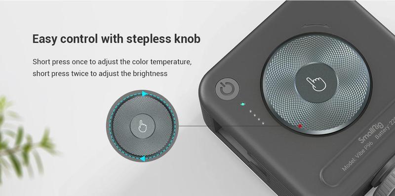 SmallRig P96 LED Mini Ring Light, Video Light,96 LED beads for Photography Video Lighting, Rechargeable 2200mA CRI 95 + 2700-6500K w 3 cold shoes Christmas gifts  Portable Camera Accessories Videography Equipment Vlogging Kit