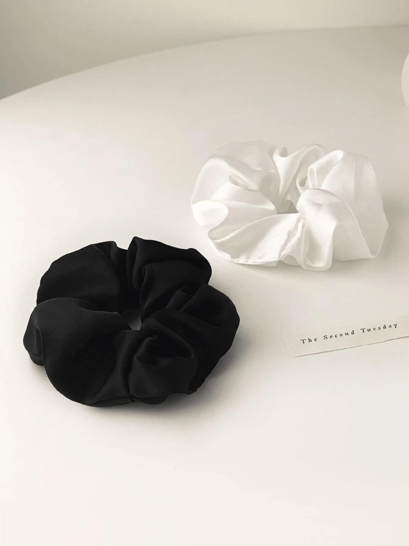 Vintage Satin Hair Tie, Minimalist French Curl Hair Band, Unique Women's Accessory, Essential Fall Fashion Item