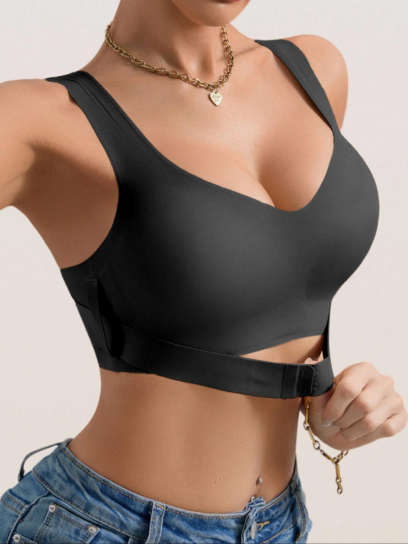 Posture Bra for Women Wireless Push Up Bralette Full Coverage Back Support Brasieres