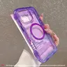 Magsafe Transparent Protective Phone Case for iPhone 18 17 16 15 14 13 12 Pro Max Plus, Shockproof Magnetic Shell, Essential for Women