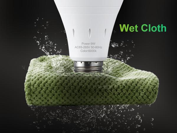 DEBAOBULB 4PK Rechargeable Emergency Light Bulbs  Battery Powered LED Light Bulb 6000K Daylight E26 120 Volt 9W 60W Equivalent with 1200mAh for Home Power Outage Camping Hurricane