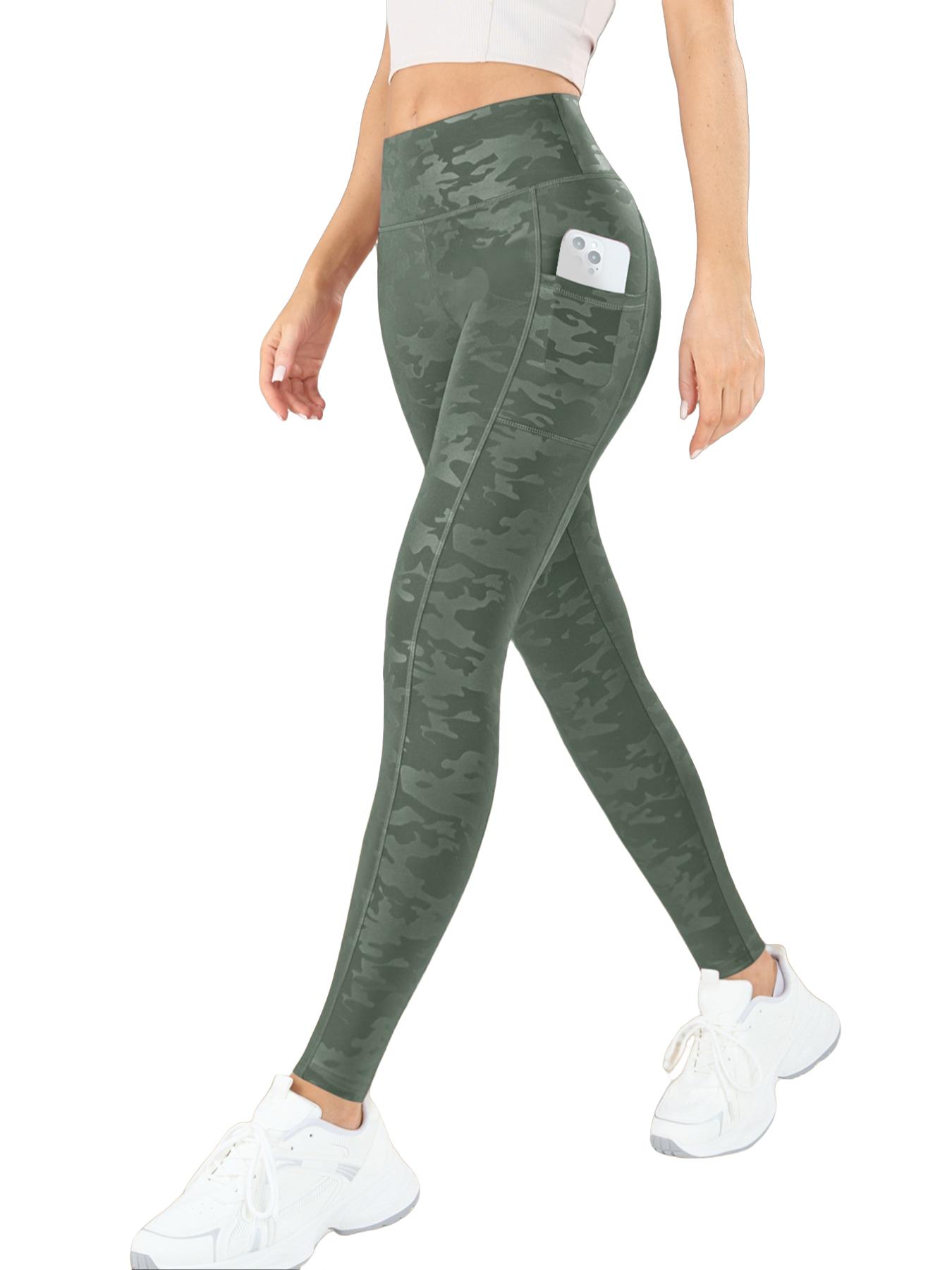 Women's Camo Print High Waist Sports Leggings, Breathable Comfortable Skinny Pants, High Stretch Yoga Leggings, Ladies Sportswear for Indoor Outdoor Wear, Athleisure Fitness Leggings