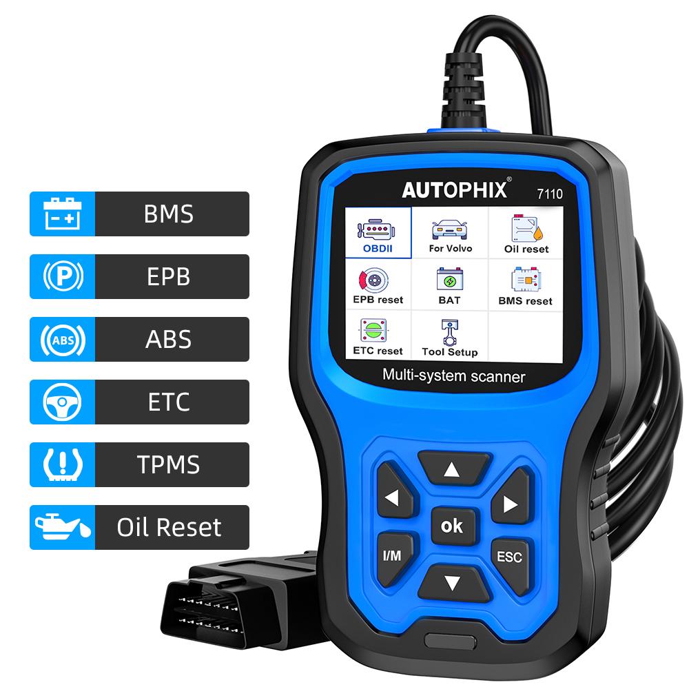Autophix 7110 OBD2 Scanner Alll System ABS SRS Automotive diagnostic tool for Volvo Vehicle