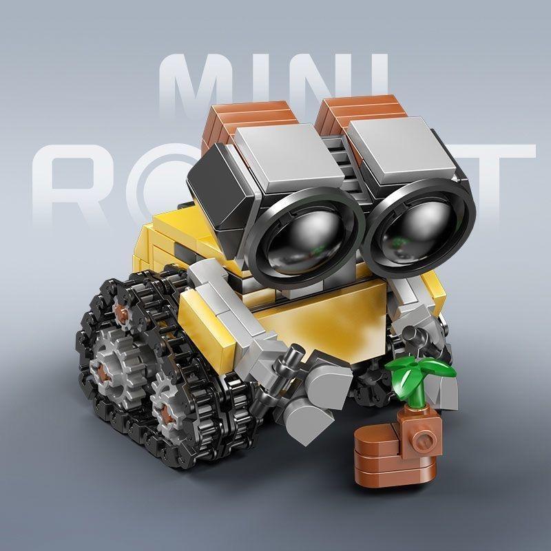 Cute Mini Robot Model Building Kit, Desktop Decoration Collection Display, Holiday Birthday Gift, Fun Assembly Set