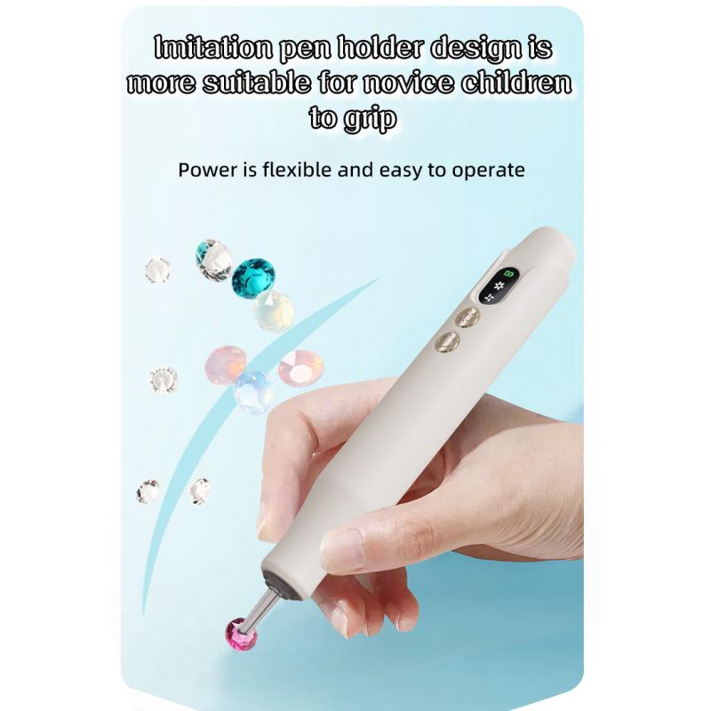 Electric diamond painting pen, wireless suction cup diamond painting pen, rechargeable, two adjustable suction modes, suitable for adults and children, complete accessories, perfect gift, diamond painting tool
