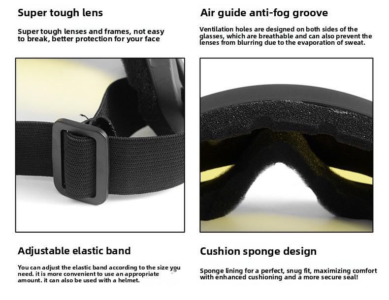 Outdoor cycling goggles, outdoor riding goggles, motorcycle goggles, sports Harley tactical windproof mask, outdoor sports sunshade and wind-sand protection goggles