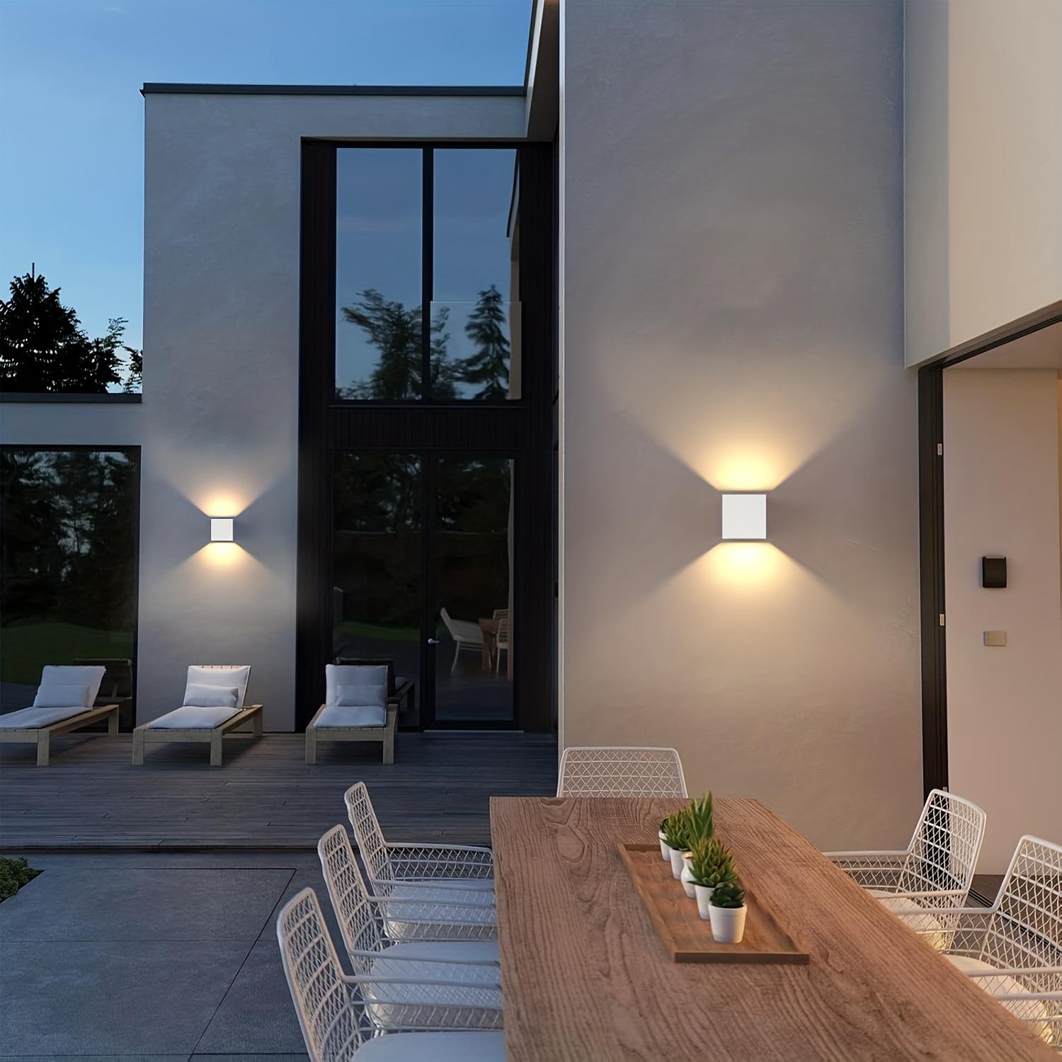 LED Modern Outdoor Wall Light, / Aluminum Square Design, Waterproof, Easy Installation, 3000k/6000k, for Corridor, Courtyard, Entrance