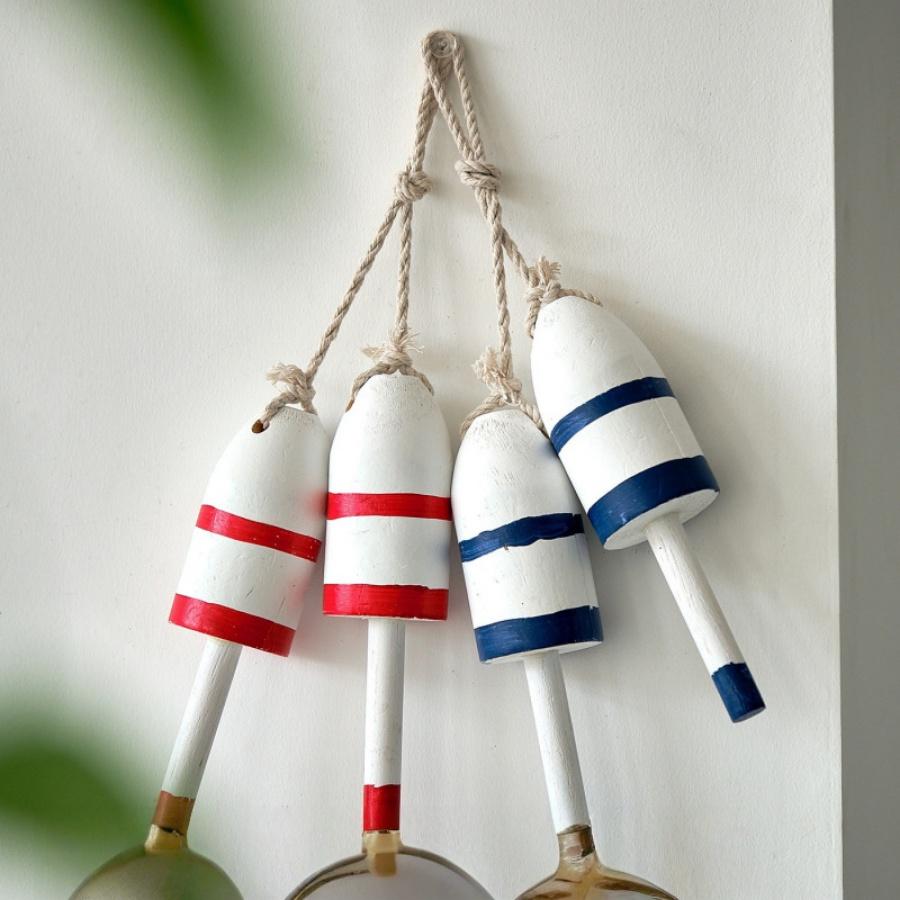 Mediterranean Wooden Vintage Float Wall Decor, Unique Bar Lounge Coffee Shop Prop, Stylish Photography Accessory, Single Piece Decoration