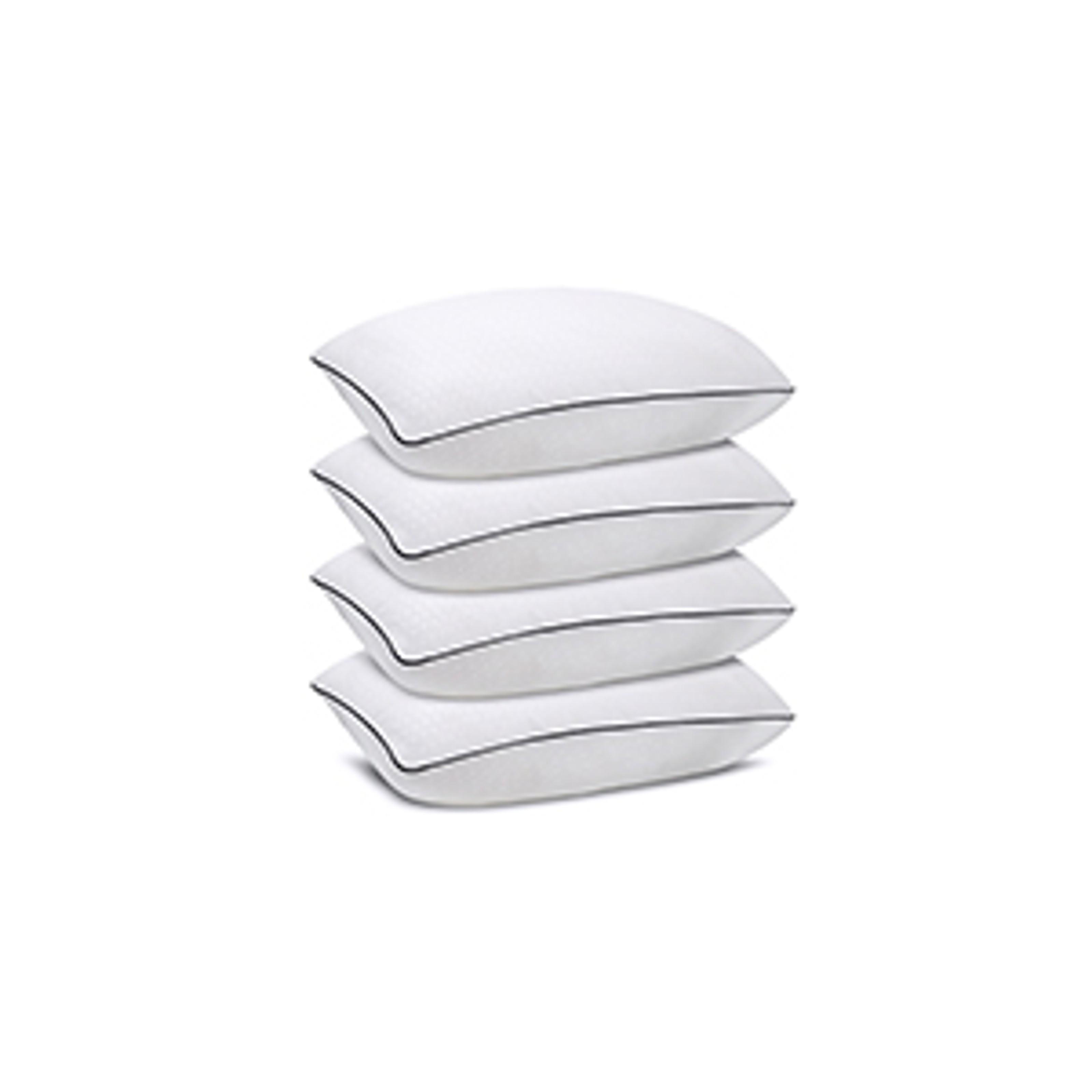 Standard Size Bed Pillows for Sleeping 4 Pack,Luxury Hotel Pillows,Comfortable and Supportive,Machine Washable,Suitable for Stomach,Back and Side Sleepers.