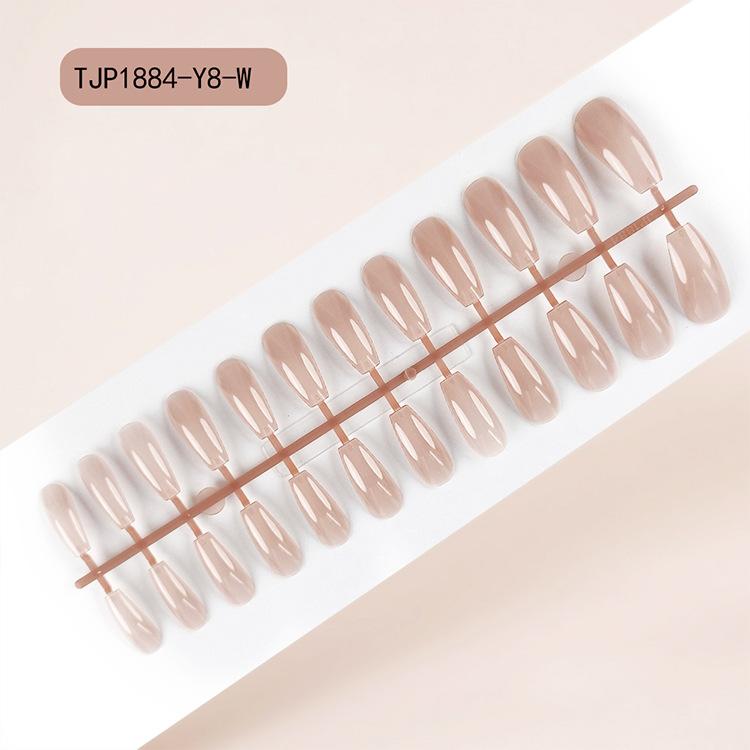 Solid color ballet nail tips wholesale, uncoated UV false nail patches, extra-long manicure press-on nails, Red Press on Nails Glossy Almond Shape Fake Nails Valentines Day Nails for Women