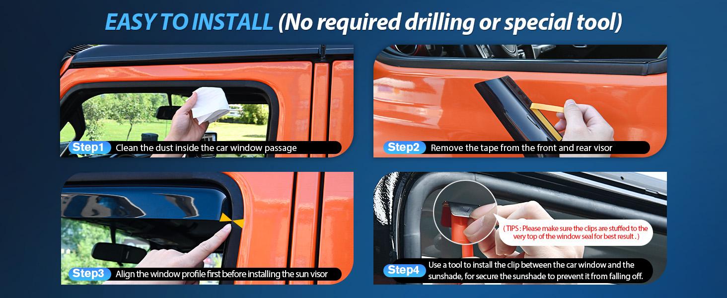 Nilight in Channel Window Deflectors for Chevy Silverado/GMC Sierra 1500 Crew Cab 2014-2018,Silverado/Sierra 2500HD-3500HD Crew Cab 2015-2019 Rain Guards,Vent Window Visors-4pcs Car Truck Vehicle Replacement Automotive Nilight in Channel Window Deflectors for Chevy Silverado/GMC Sierra 1500 Crew Cab 2014-2018,Silverado/Sierra 2500HD-3500HD Crew Cab 2015-2019 Rain Guards,Vent Window Visors-4pcs Car Truck Vehicle Replacement Automotive