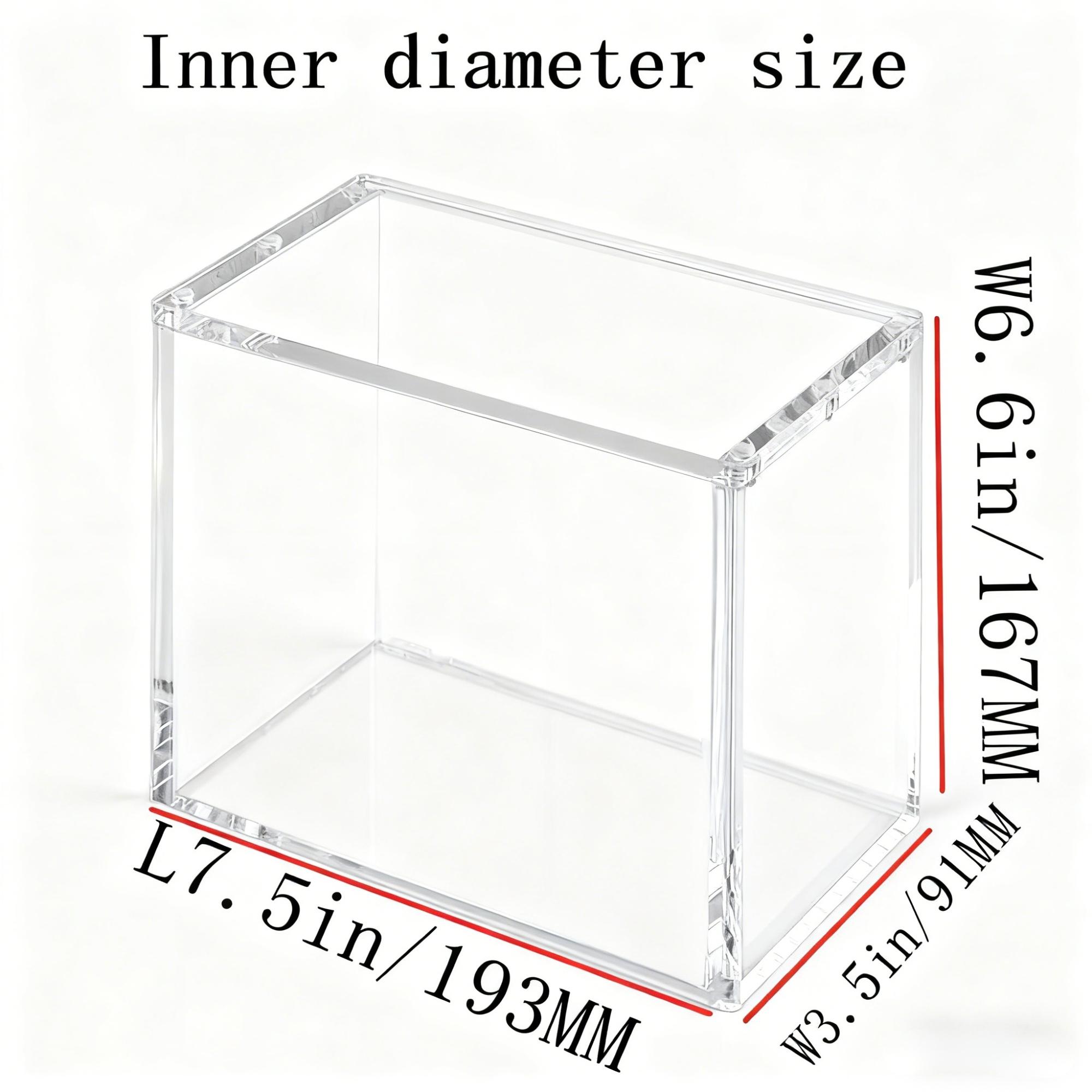 Stackable Acrylic Display Case, Compatible with Etb High-Quality Rectangular Storage Box, Magnetic Closure Design, Transparent Durable Organizer