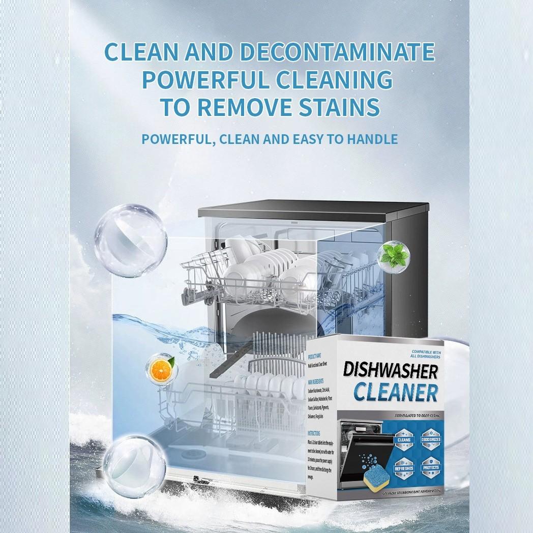 Washing Machine Cleaning Tablets, Home Roller Drum Cleaner, Removes Stains and Limescale, Coffee Maker Cleaner, Disposal Cleaner - Deep Cleaning Tablets For HE Front Loader & Top Load Washer