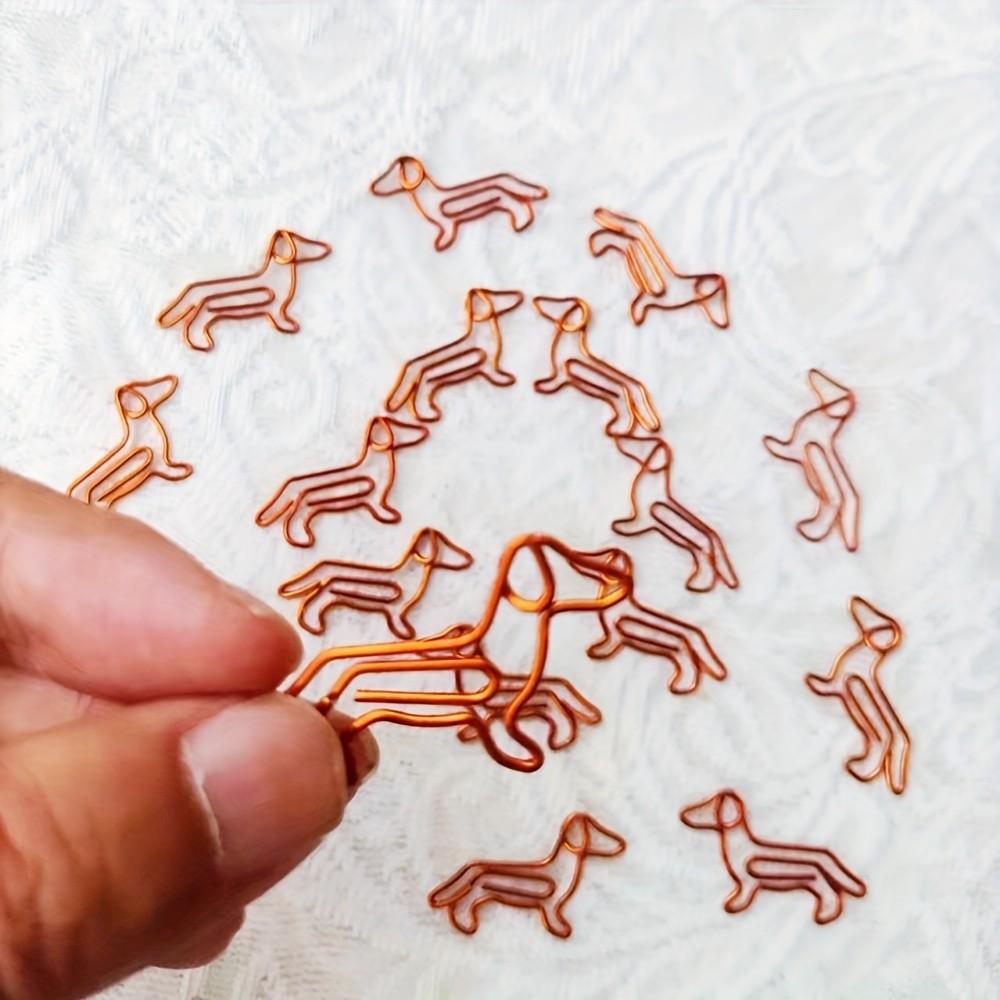15/25pcs Cute Dachshund Paper Clips Paperclips | Sausage Dog Planner Accessories | Animal Bookmarks For Bible Journaling | Dog Mom Gift
