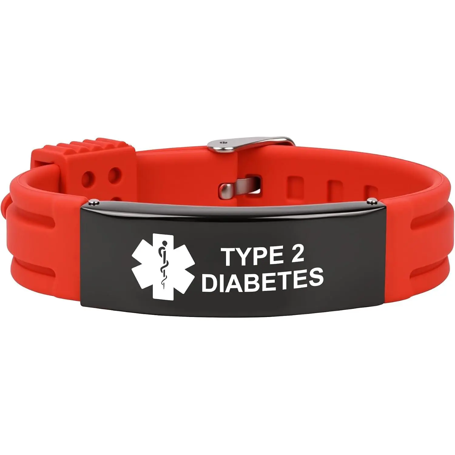 Alert Bracelet for Women Men, Adjustable  Alert ID  Wristband for  D.N.R Pacemaker Epilepsy