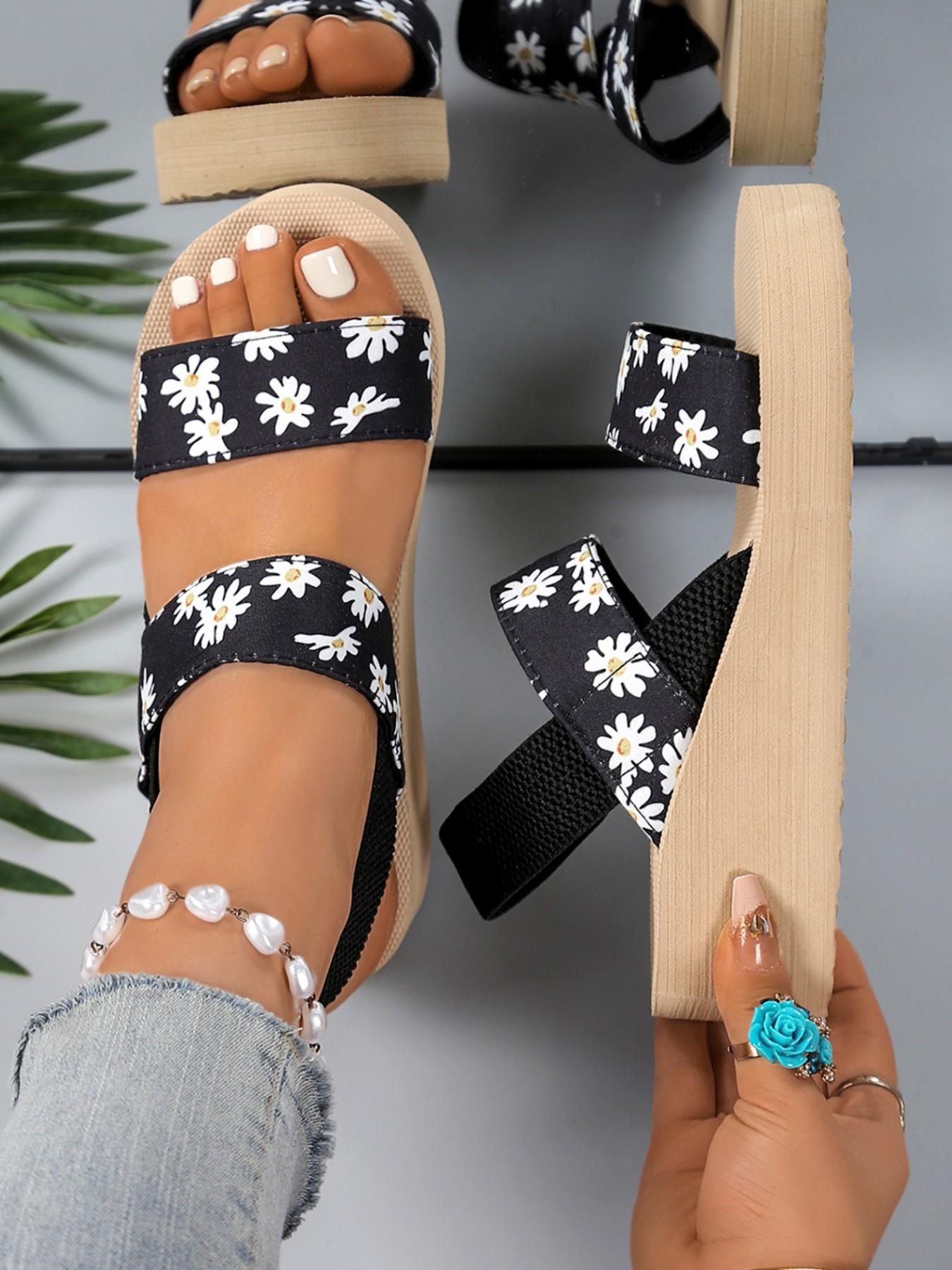 2026 Summer Women's Fashion Tie-Strap Flat Sandals, Comfortable Lightweight Beach Party Shoes, Casual Indoor Outdoor Ankle Strap Sandals