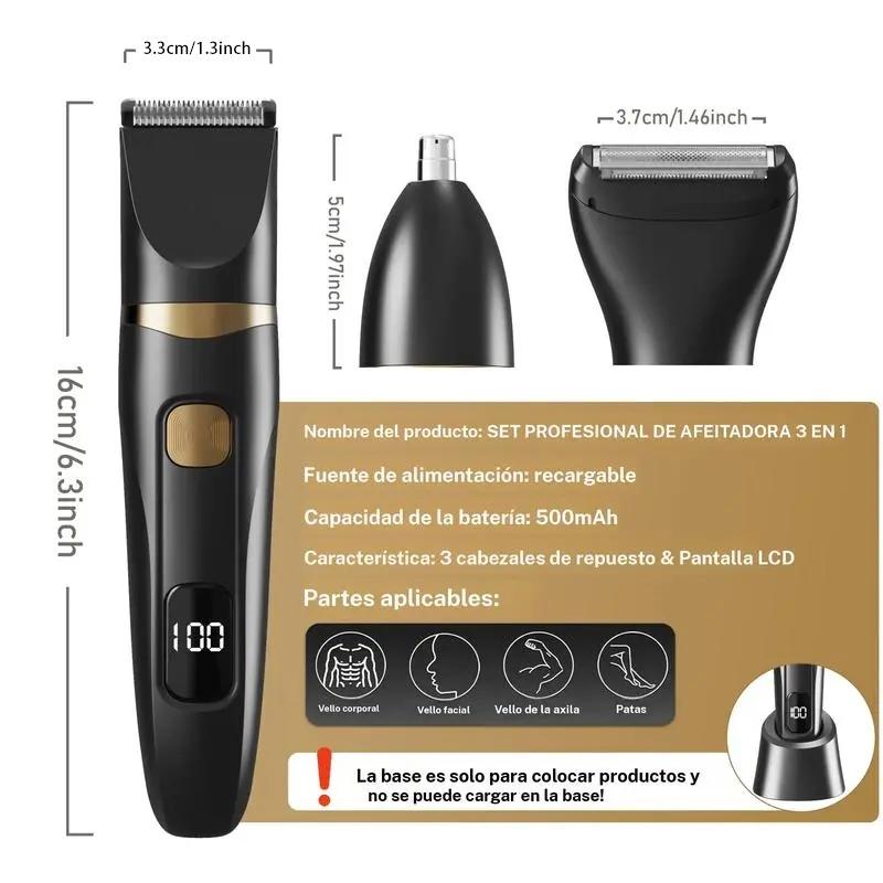 Intelligent electric body shaving device - for trimming underarm hair, groin area, private parts, suitable for both men and women - replaceable head