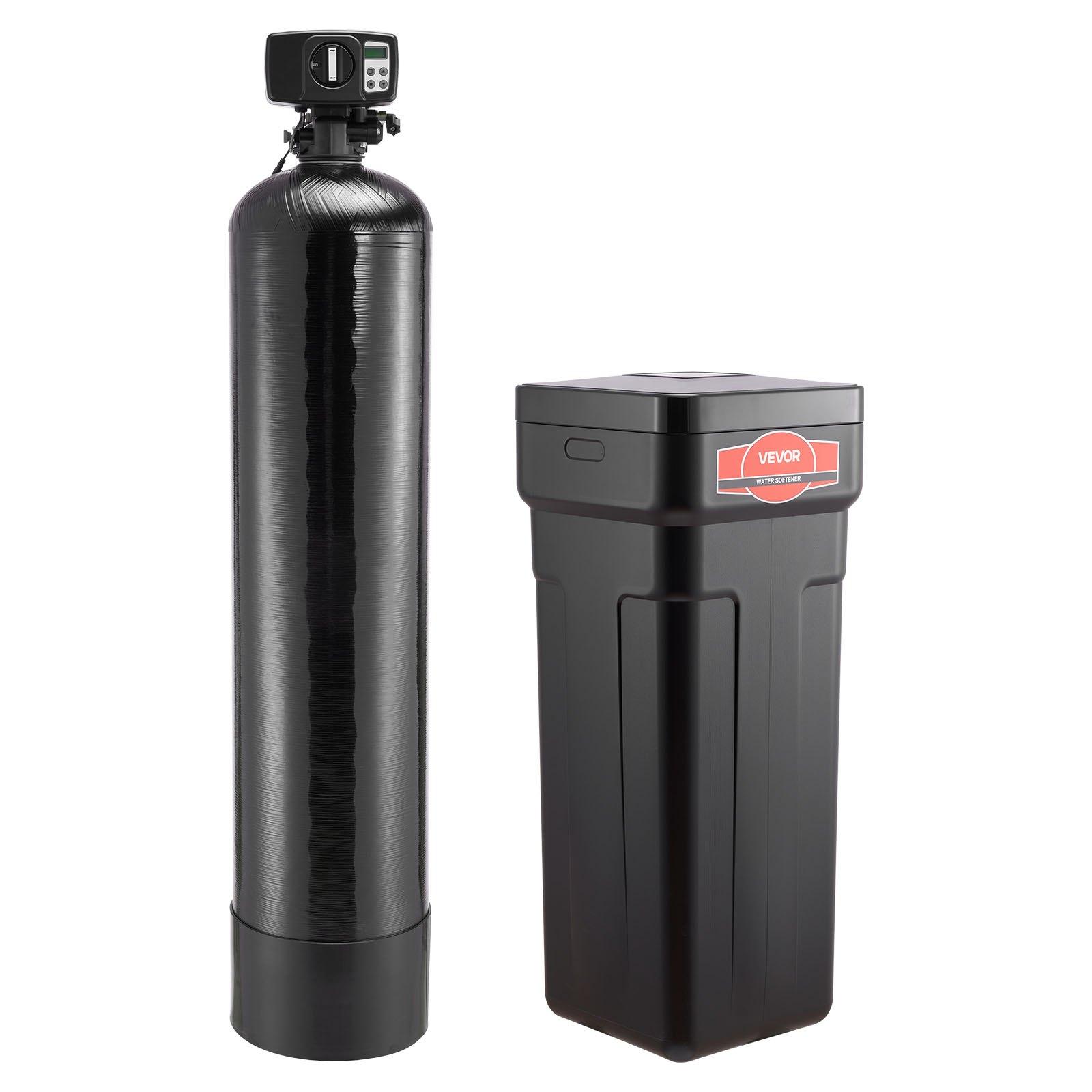 VEVOR Water Softener, 48, 000 Grains Whole House Water Softener System, with Automatic Digital Control Head, Bypass Valve, Reduce Hardness and Minerals, Improve Water Quality, for 3-4 Bathrooms