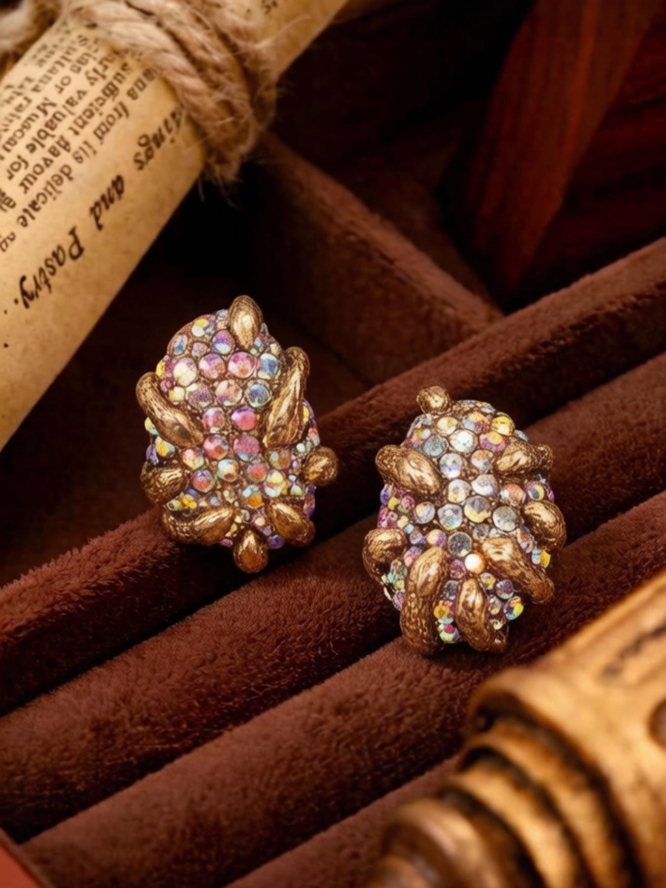 1 pair of retro and fashionable geometric earrings, suitable for daily commuting, vacation and dating, and also a surprising and exquisite small gift.