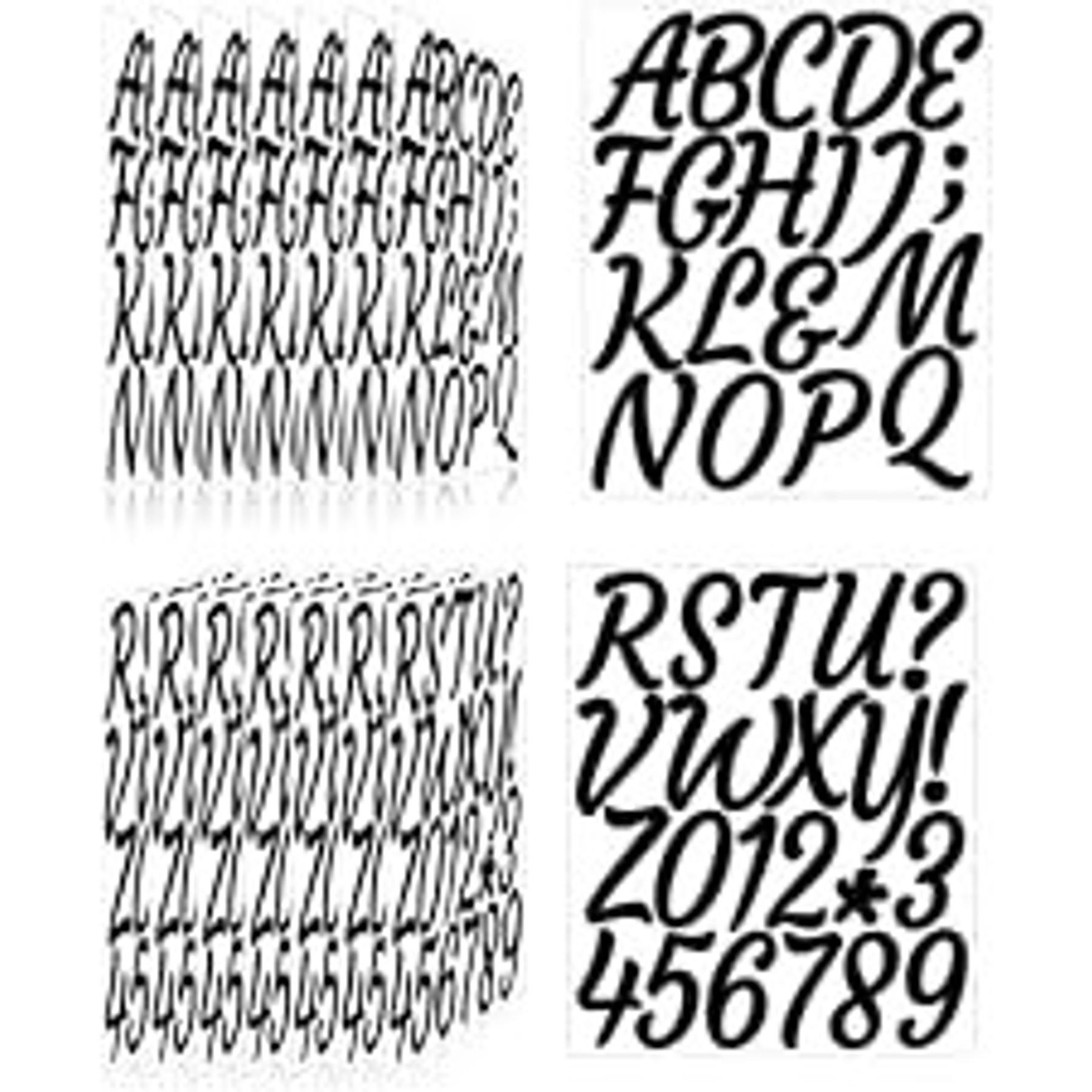 3 Inch Waterproof Vinyl Alphabet Letter Stickers for Mailbox Numbers