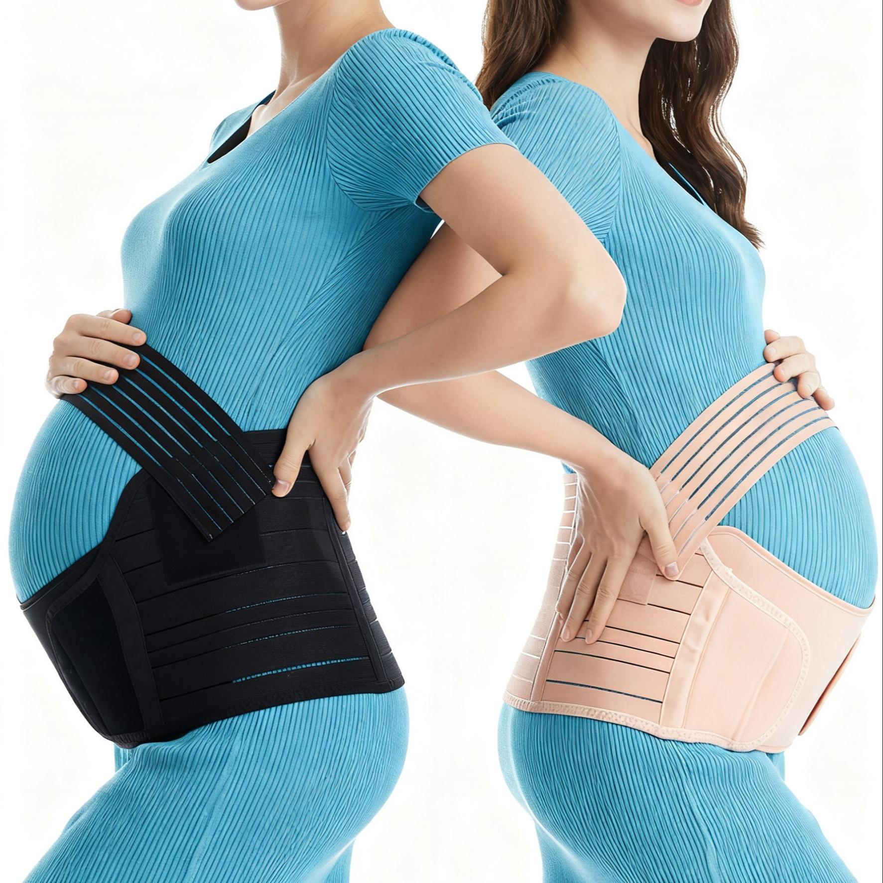 Breathable Adjustable Pregnant Belly Band Waist Support Belt, Plus Size Abdominal Wrap, Comfortable Maternity Belts for Pregnancy