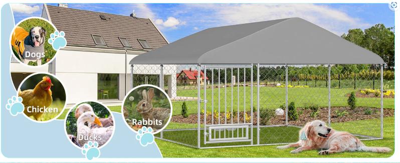 Transparent Pet Playpen, 8/12/16-Panel Pet fence with Door,  Indoor Dog Pen, 41*41*24/61*61*24, Foldable, White