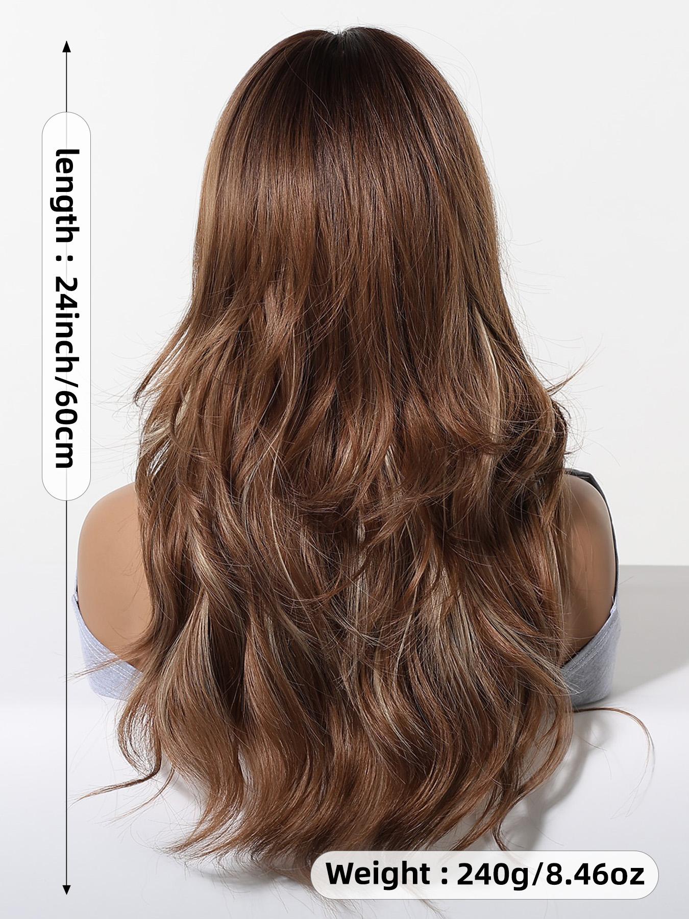 Large Size Mechanism Realistic Scalp Wig, Synthetic Material Wigs, Multiple Styles Parting, Durable and Easy to Maintain, Natural Look Invisible Crown Hairstyle