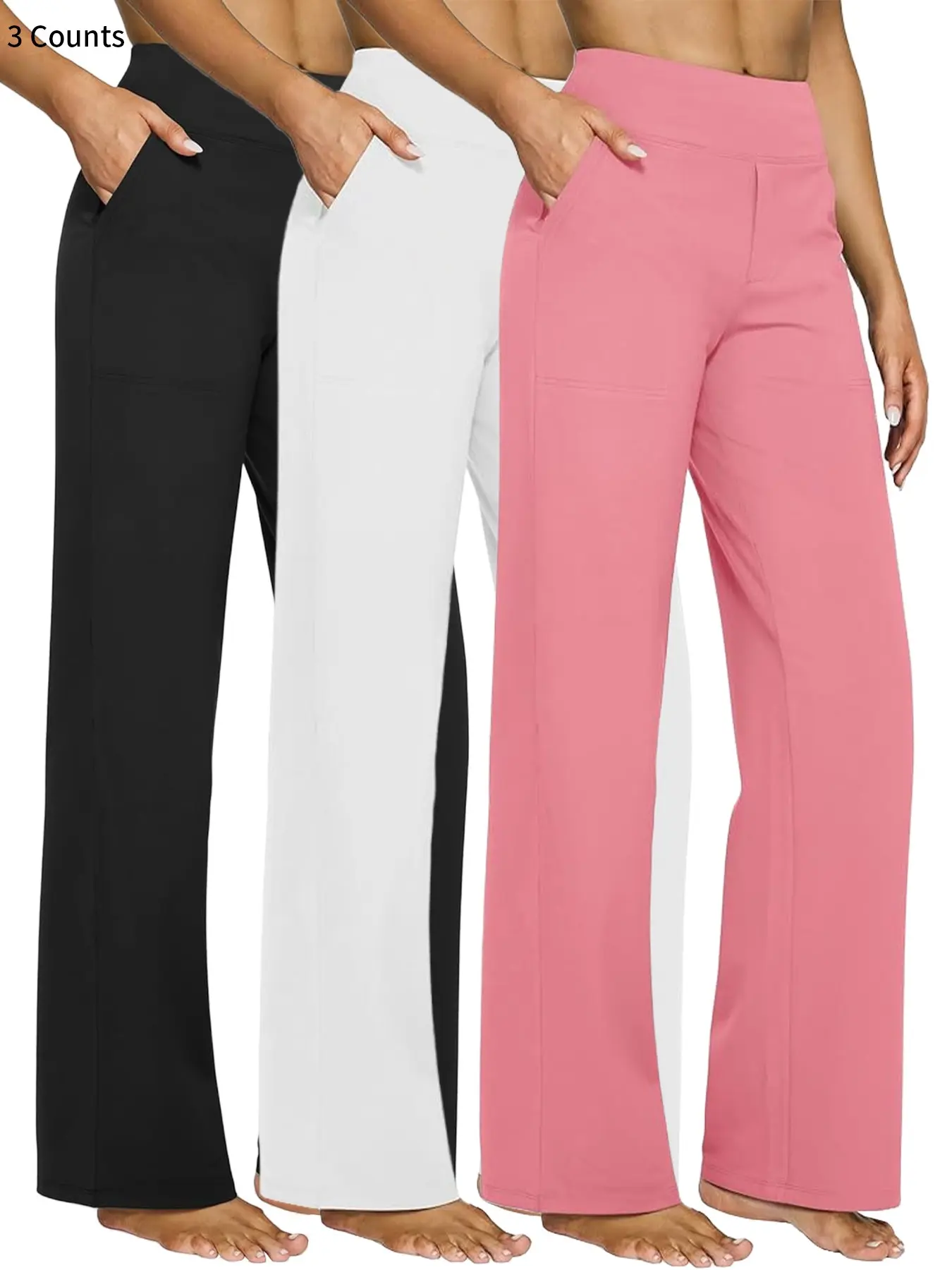 2026 Loose High-Waist Wide Leg Yoga Pants for Women, Knitted Athletic Sweatpants with Pockets, Comfortable Casual Sports Pants 2026 Loose High-Waist Wide Leg Yoga Pants for Women, Knitted Athletic Sweatpants with Pockets, Comfortable Casual Sports Pants