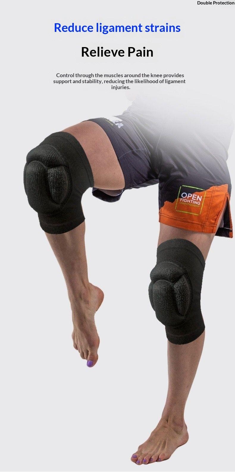 Protective Knee Pads, Thick Sponge Anti-slip, Collision Avoidance Knee Sleeve(1 Pair)