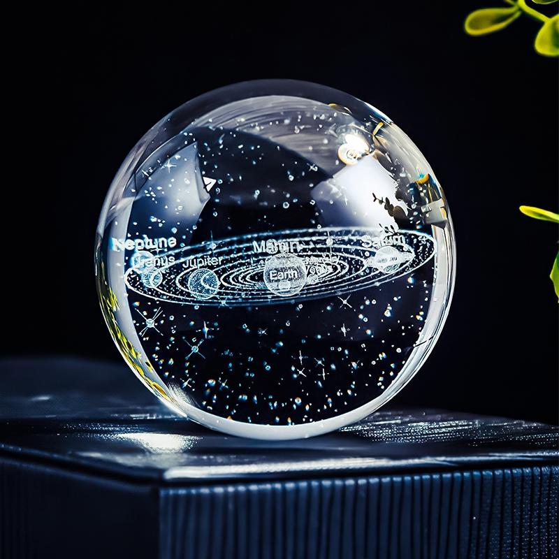 Transparent Crystal Ball Decoration, Simple Glass Ornament, Perfect for Holiday Parties and Fortune Telling Room Decor