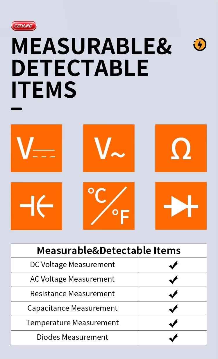 Desktop Digital Multimeter, Voice Function, Electrician Multi Tester, Backlit Bright Screen, Essential Tool for Electrical Work