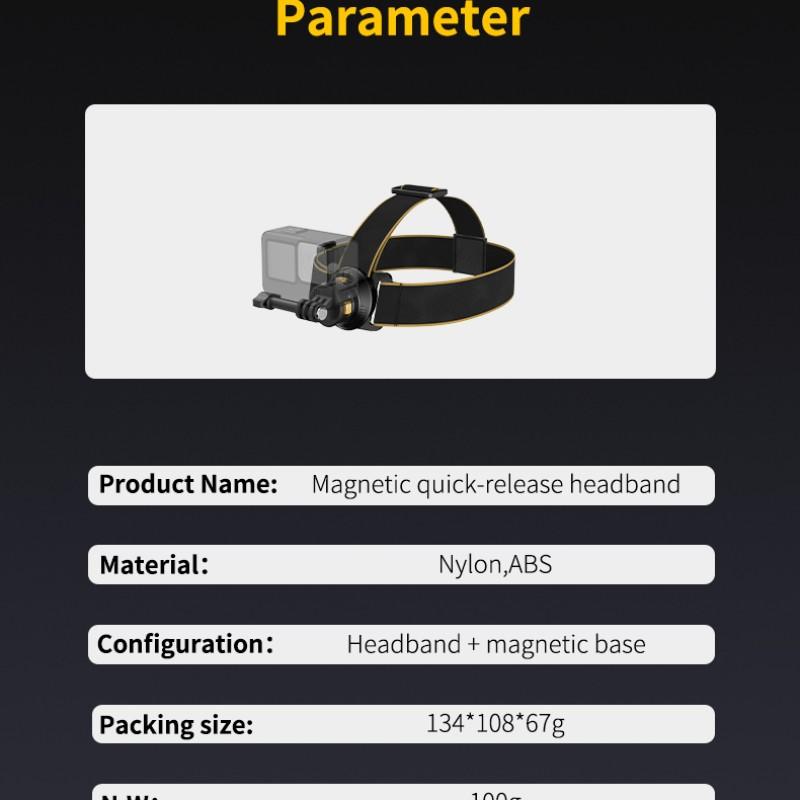 Adjustable Headwear Phone Camera Mount, First-Person View Shooting, Unboxing Camcorder Live Headband, Sports Camera Quick Release Headband