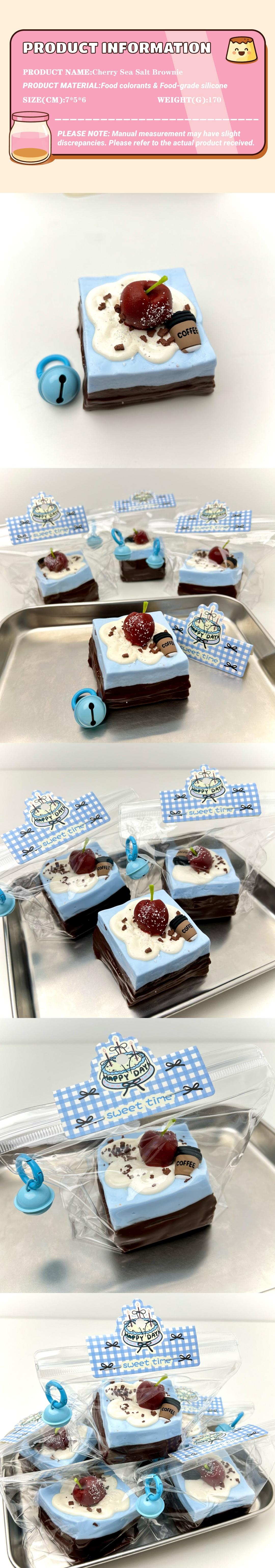 【Buy 3 get 1 free】Chocolate Raspberry Tower Cake Food-Grade Silicone Slow-Rising Rebound Squishy Fidget Toys for Stress Relief - Soft Squeeze Toys with Thick Creamy Slime Texture, Handmade Non-Toxic Sensory Toys