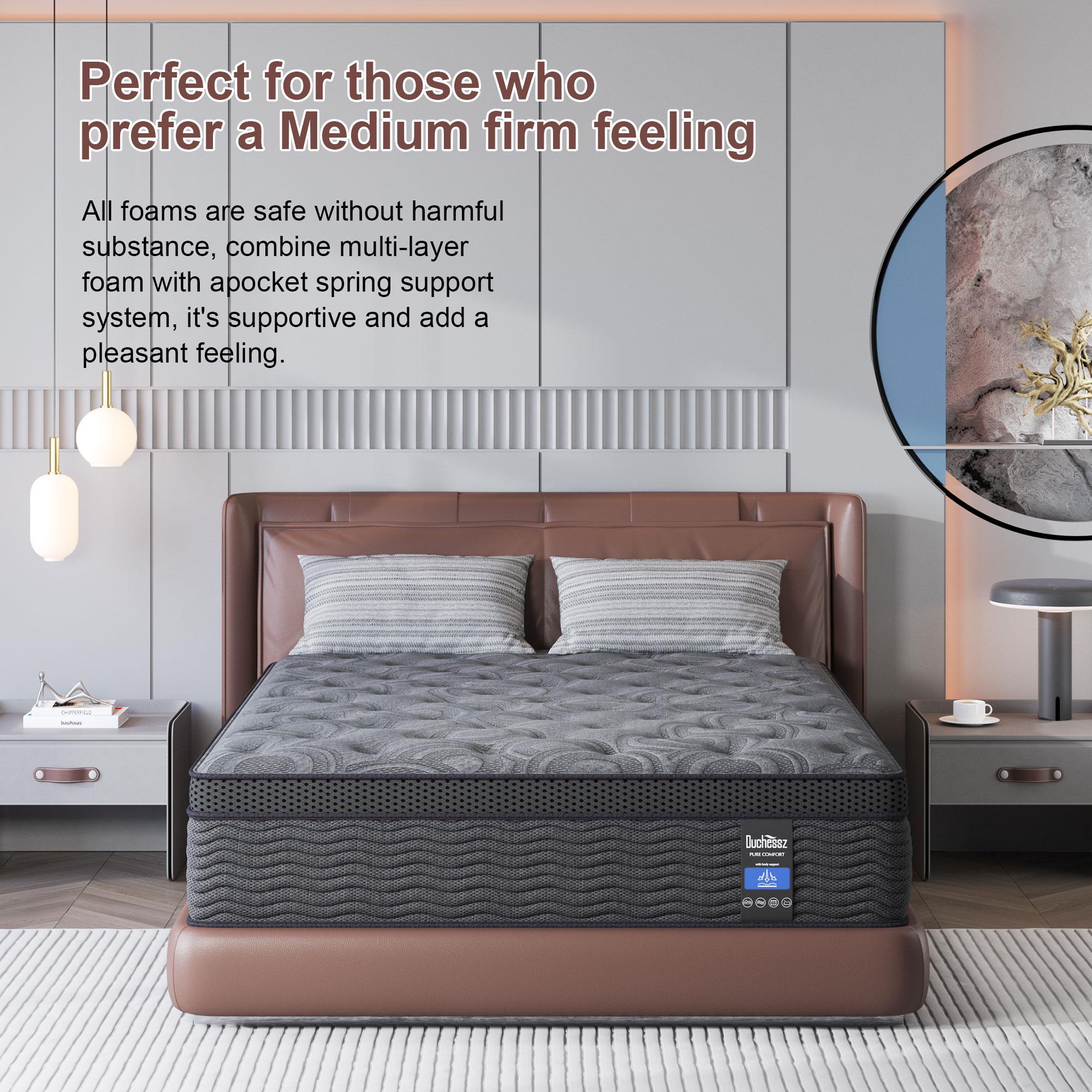 9/12/14 inch Twin Full Queen King Hybrid Mattress in a Box, Upgrade Individually Pocket Springs, Medium Firm, Pressure Relief, Breathable Comfort and Durable, CertiPUR-US Certified 9/12/14 inch Twin Full Queen King Hybrid Mattress in a Box, Upgrade Individually Pocket Springs, Medium Firm, Pressure Relief, Breathable Comfort and Durable, CertiPUR-US Certified